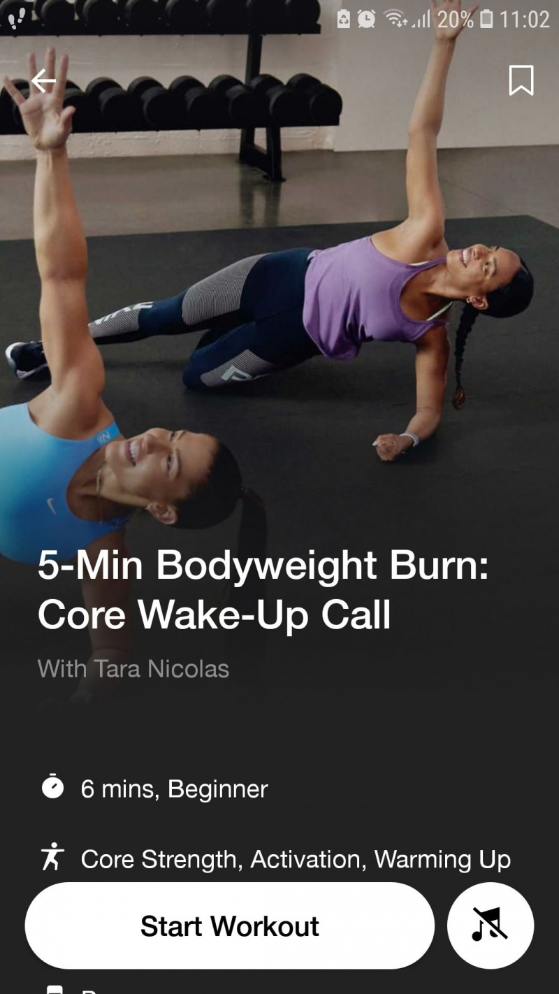   Nike Training Club mobil Fitness-app