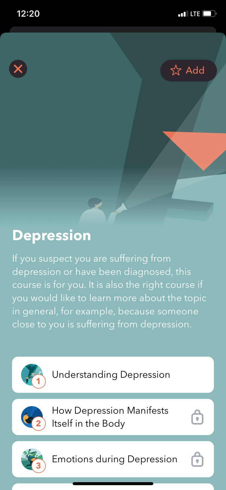   Обяснител на депресията в приложението MindDoc