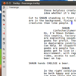 Trelby: Perangkat Lunak Penulisan Skenario Gratis Untuk Windows & Linux