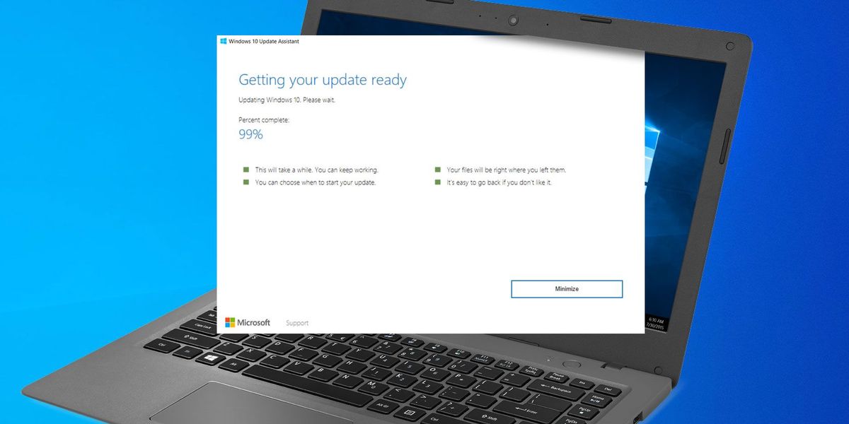 Com arreglar un assistent d’actualització de Windows atrapat i rescatar la vostra actualització