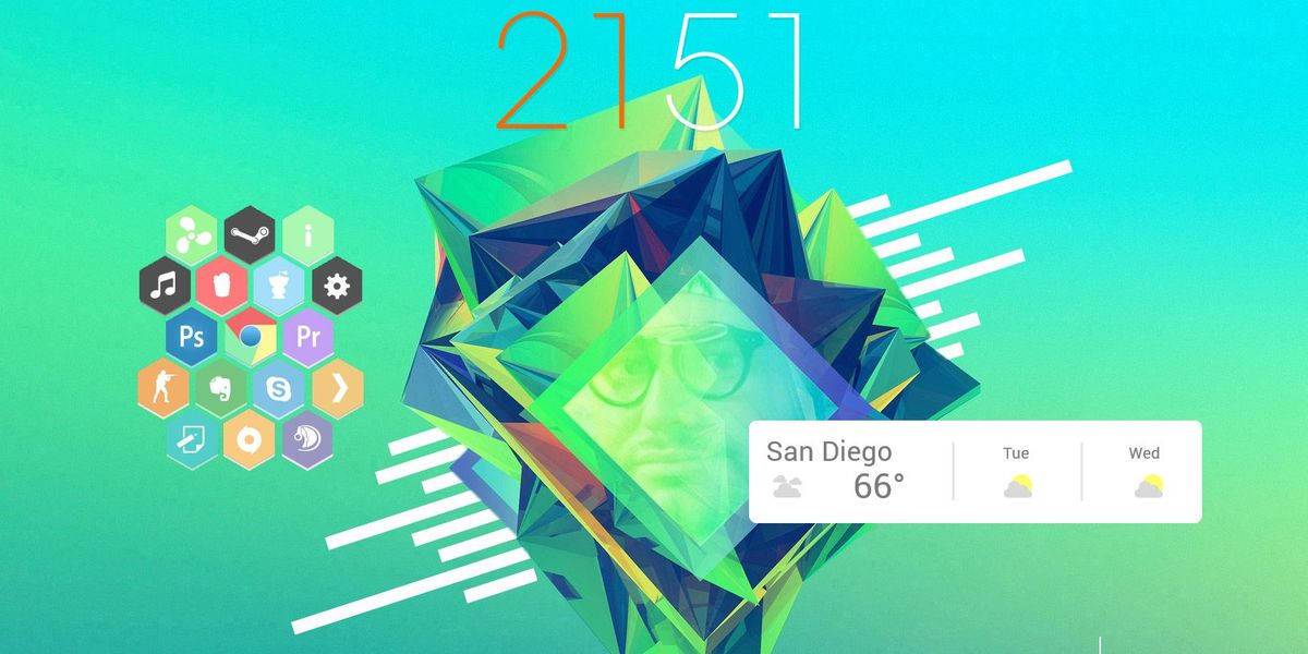 Skin Rainmeter Terbaik untuk Desktop Minimalis