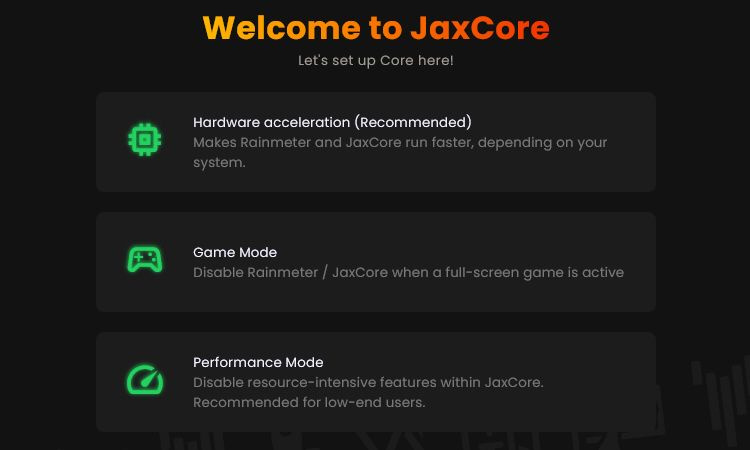 Windows で JaxCore を使用するためのエキスパート向けガイド